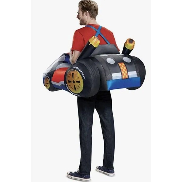 Super Mario Brothers Mario Kart Inflatable Adult Halloween Costume OS - Picture 2 of 7